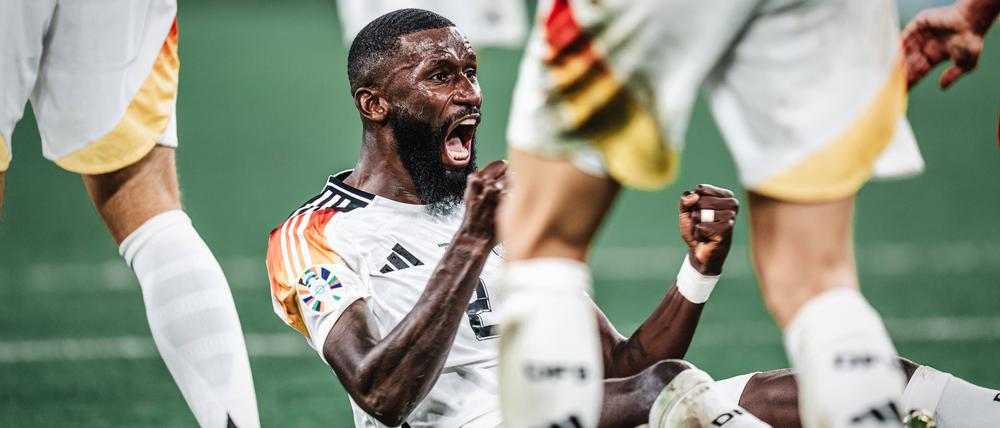 DFB-Abwehrrecke Antonio Rüdiger in Ekstase.