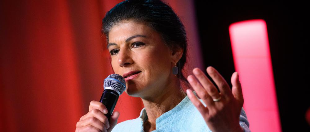 Parteivorsitzende des Bündnis Sahra Wagenknecht (BSW): Sahra Wagenknecht.