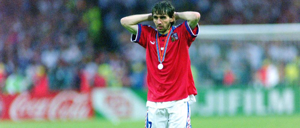  30.06.1996, Fussball Europameisterschaft 1996, Finale, Deutschland - Tschechien 2:1 n.V, Jiri Nemec Tschechien London Wembley Stadion England *** 30 06 1996, European Football Championship 1996, Final, Germany Czech Republic 2 1 n V, Jiri Nemec Czech Republic London Wembley Stadium England Team2