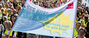 Im Juni wurden die öffentlichen Kitas schon mehrfach bestreikt. Am 4. Juli geht es weiter.