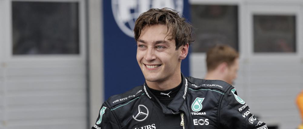 George Russell freut sich über seinen Spielberg-Triumph.