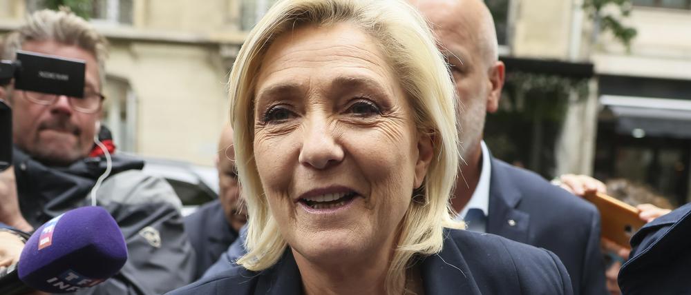Die französische Rechtsaußen-Führerin Marine Le Pen.
