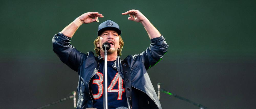 Eddie Vedder von Pearl Jam bei einem Konzert in den USA.