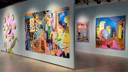 Blick in Jim Avignons Ausstellung in Seoul 