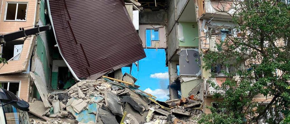 Zerstörung in der russischen Stadt Belgorod.