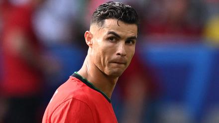 Portugals Spieler Cristiano Ronaldo beim Gruppenspiel gegen die Türkei im BVB Stadion in Dortmund am 22. Juni 2024.
