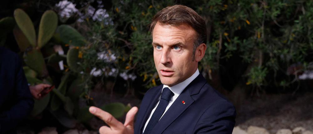 Emmanuel Macron im Kampfmodus