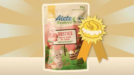 Die negativ prämierte Zuckerbombe: Alete-Obsties.