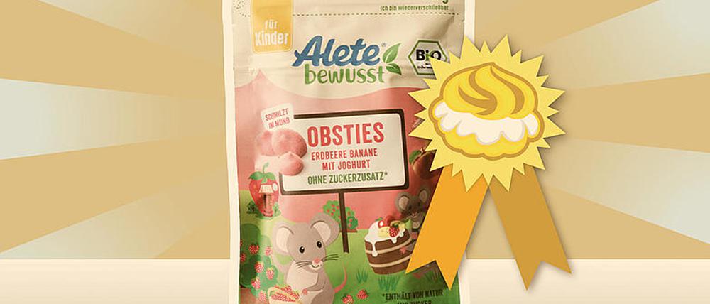 Die negativ prämierte Zuckerbombe: Alete-Obsties.