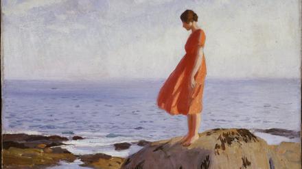 1917 malte Laura Night das Gemälde „A Dark Pool“. 