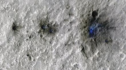Der erste Meteoriteneinschlag, der von der InSight-Mission der NASA entdeckt wurde.