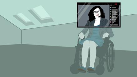 Für Menschen, deren Körper nicht gesellschaftlichen Normvorstellungen entsprechen, können Videokonferenzen eine Erleichterung sein.