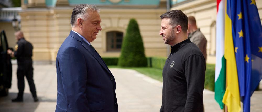 Orban und Selenskyj am 2. Juli in Kiew.
