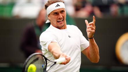 Alexander Zverev startete problemlos in das Wimbledon-Turnier.