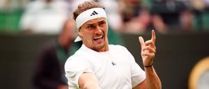 Alexander Zverev startete problemlos in das Wimbledon-Turnier.