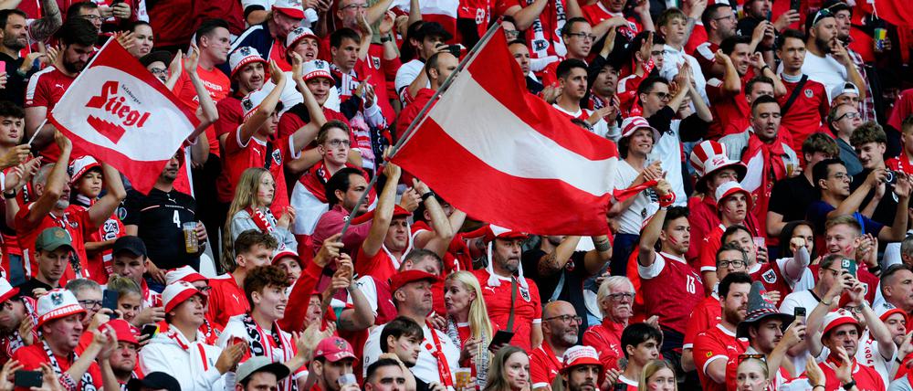 Österreichische Fans in Leipzig