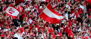 Österreichische Fans in Leipzig
