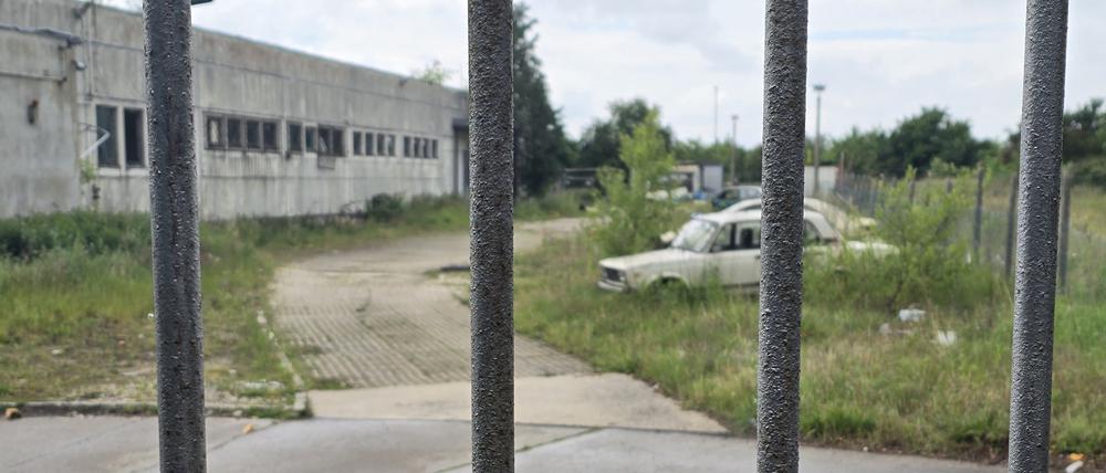 Das Areal des künftigen BER-Abschiebezentrums in der Kirchstraße in Schönefeld.