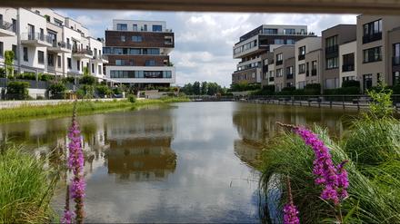 Das Quartier „52° Nord“ in Berlin-Grünau gehört zu den Siegern beim Schwammstadt-Wettbewerb „Regenial“ der Berliner Regenwasseragentur.