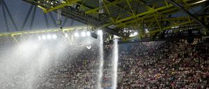 Schon beim Spiel Frankreich - Polen kam es zu einem „Stadionkletterer-Vorfall“.