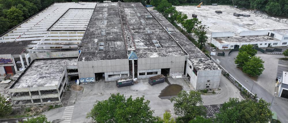 Ein „Lost Place“ am Stadtrand: Luftaufnahme vom TetraPak-Gelände