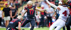 Dominik Eberle spielte bereits in der NFL, der besten Football-Liga der Welt. Er fehlt derzeit verletzt.