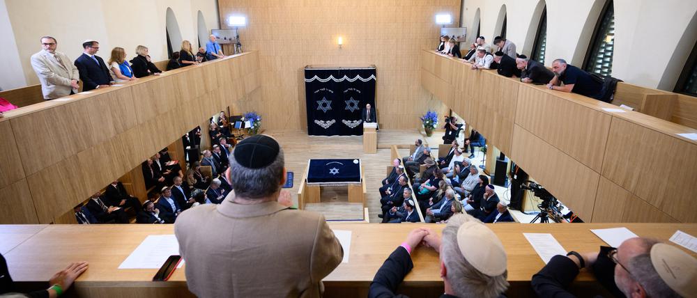 Auch Jost Haberland, Architekt, sprach beim Festakt zur Einweihung des Synagogenzentrums in Potsdam.