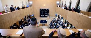 Auch Jost Haberland, Architekt, sprach beim Festakt zur Einweihung des  Synagogenzentrums in Potsdam. 