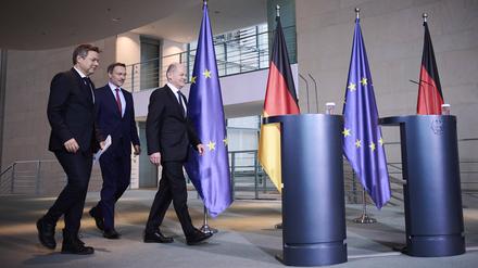 Können Olaf Scholz, Robert Habeck und Christian Lindner am Freitag einen Durchbruch verkünden?