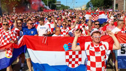 Kroatische Fans bei der EM 2024