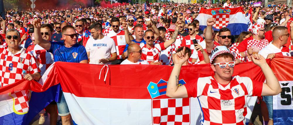 Kroatische Fans bei der EM 2024