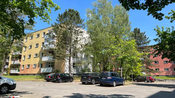 So sieht die Siedlung Düppel-Süd aktuell aus: Hier soll ein Anbau entstehen.