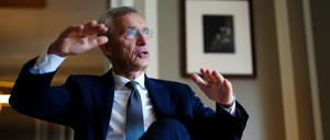 Wie viele Mitglieder wird die Nato 2034 haben?  „Ich hoffe sehr, dass die Ukraine ein Verbündeter sein wird“, sagt Jens Stoltenberg. (Archivbild)