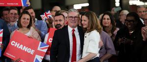 Keir Starmer und seine Frau Victoria Starmer.