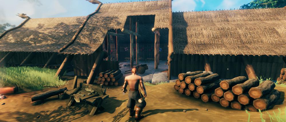 Schlag! Bau! Erschaffe! Im Sandbox-Spiel „Valheim“ gilt es, den Überlebenskampf in einer nordischen Wildnis zu bestehen.