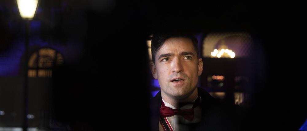 Martin Sellner, rechter Aktivist aus Österreich, spracht bei einer Kundgebung der Identitären Bewegung.