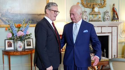 König Charles III. und der neue britische Premierminister Keir Starmer.