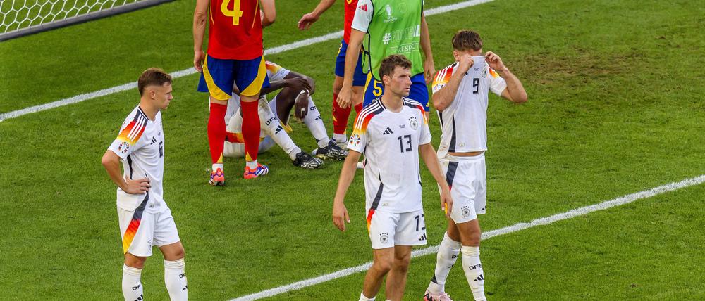Nach Abpfiff war die Enttäuschung groß bei der deutschen Mannschaft.