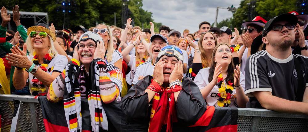 Verzweiflung bei den deutschen Fans.