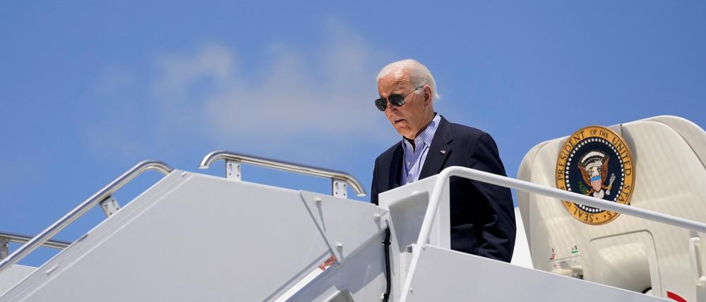 Joe Biden in Madison, Wisconsin.