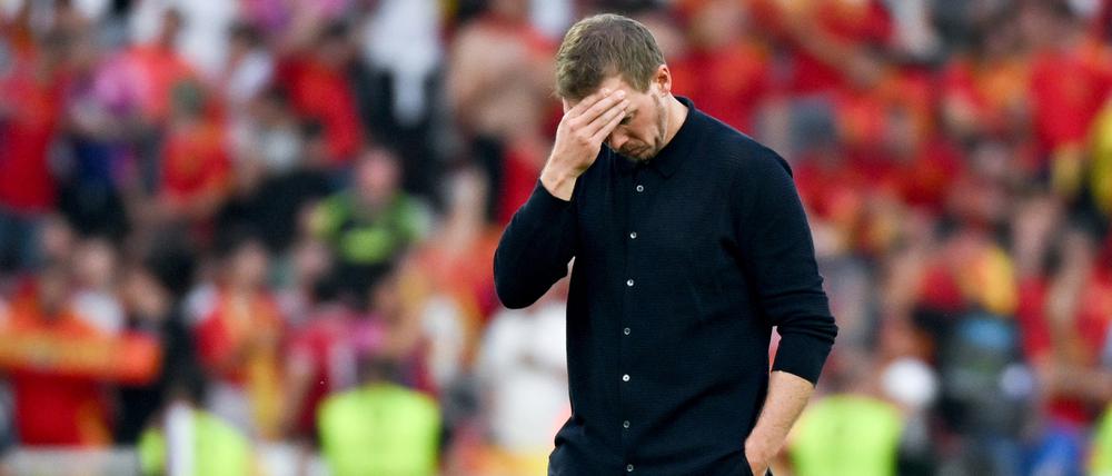 Die Enttäuschung bei Bundestrainer Julian Nagelsmann war groß. Bei aller Trauer zeigte er sich bewegt, welche Emotionen sein Team auslösen konnte.