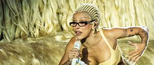 Die amerikanische Sängerin Doja Cat aka Amala Ratna Zandile Dlaminiam Donnerstag auf dem Festival in Roskilde. 