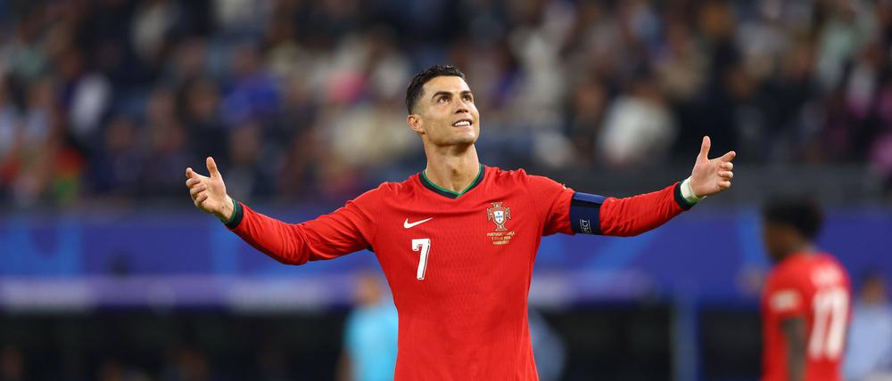 Cristiano Ronaldo nach der Viertelfanal-Niederlage gegen Frankreich.