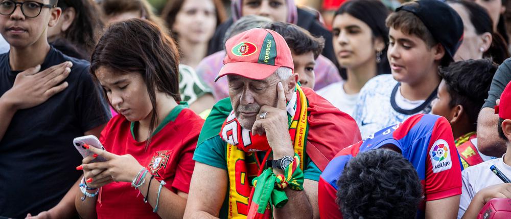 Wenn’s mal wieder öde wird. Die portugiesischen Fans bekamen in der K.o.-Runde wenig von ihrer Mannschaft geboten.