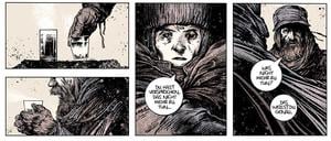 Eine Seite aus der Comic-Adaption von  „Die Straße“.
