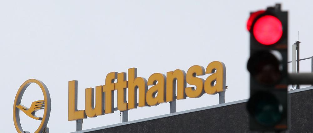 Das Logo der Fluggesellschaft Lufthansa
