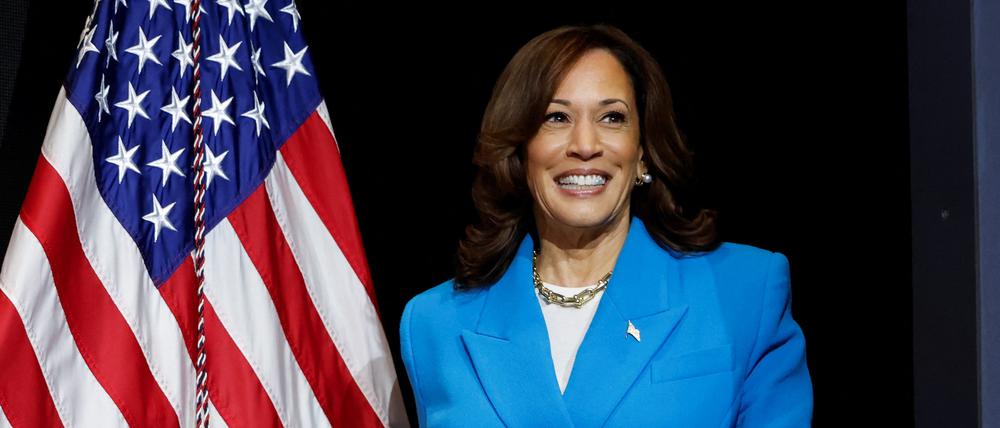 US-Vizepräsidentin Kamala Harris bei einer Veranstaltung in New Orleans, Louisiana, am 6. Juli 2024.