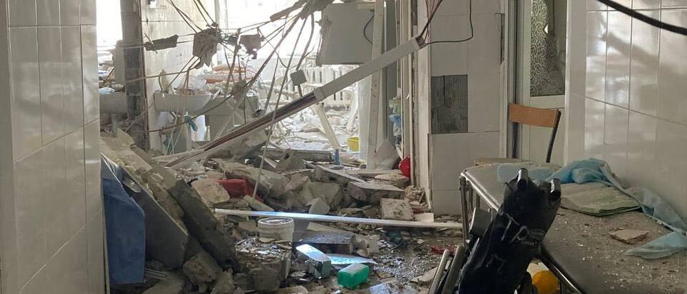 Bilder aus dem zerstörten Krankenhaus.