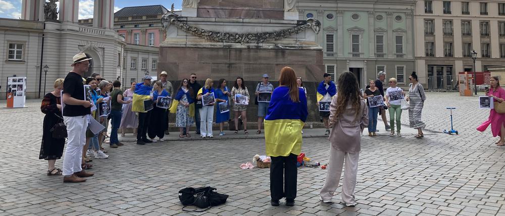 Soli-Kundgebung Alter Markt Ukraine