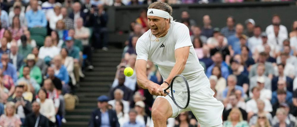 Muss weiter auf sein erstes Viertelfinale in Wimbledon warten: Alexander Zverev.